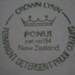 Bread and butter plate - Ponui pattern; Crown Lynn Potteries Limited; 1969-1975; 2009.1.1029