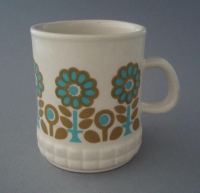 Mug - floral; Titian Potteries (1965) Limited; 1971-1979; 2009.1.796