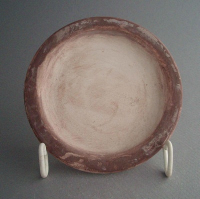 Butter pat - bisque; Crown Lynn Potteries Limited; 1980-1989; 2008.1.1222