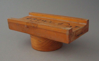 Wooden pattern - flatware jig profile arms; Unknown; 1965; 2008.1.2464