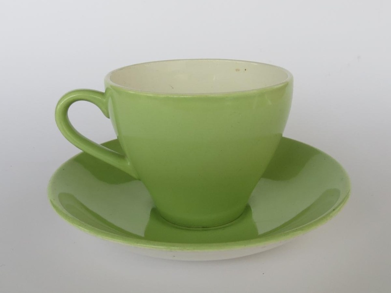 Cup and saucer - South Pacific; Crown Lynn Potteries Limited; 1960-1965; 2016.48.86