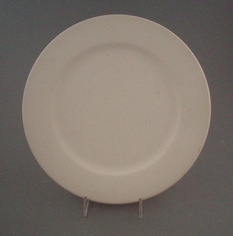 Bread and butter plate - bisque; Crown Lynn Potteries Limited; 1988-1989; 2009.1.218