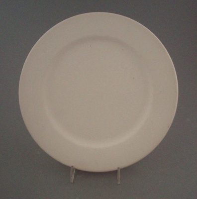 Bread and butter plate - bisque; Crown Lynn Potteries Limited; 1988-1989; 2009.1.218