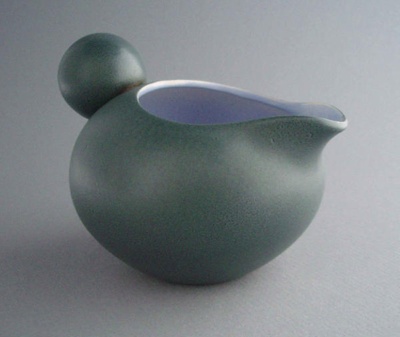 Cream jug - Pine pattern; Crown Lynn Potteries Limited; 1965-1968; 2008.1.1061