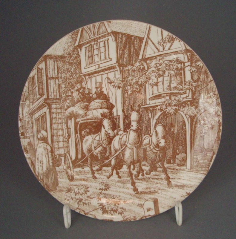 Bread and butter plate - Wayside pattern; Crown Lynn Potteries Limited; 1980-1989; 2008.1.1478