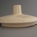 Coffee pot and lid - bisque; Crown Lynn Potteries Limited; 1970-1980; 2008.1.2353.1-2
