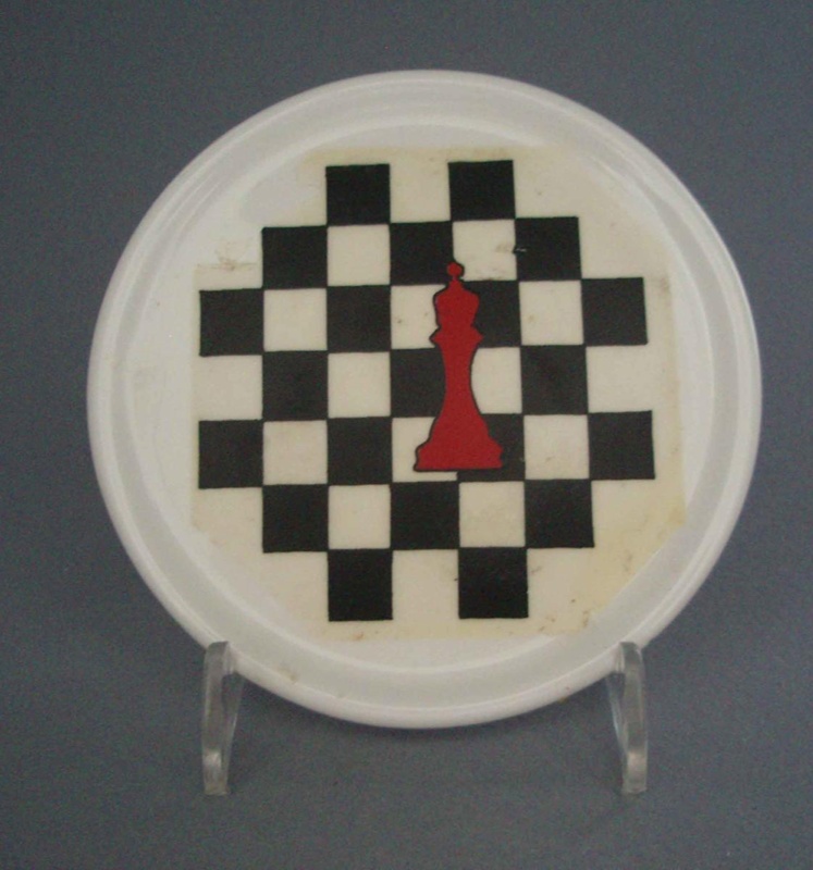 Coaster - chess; Crown Lynn Potteries Limited; 1988-1989; 2008.1.2625