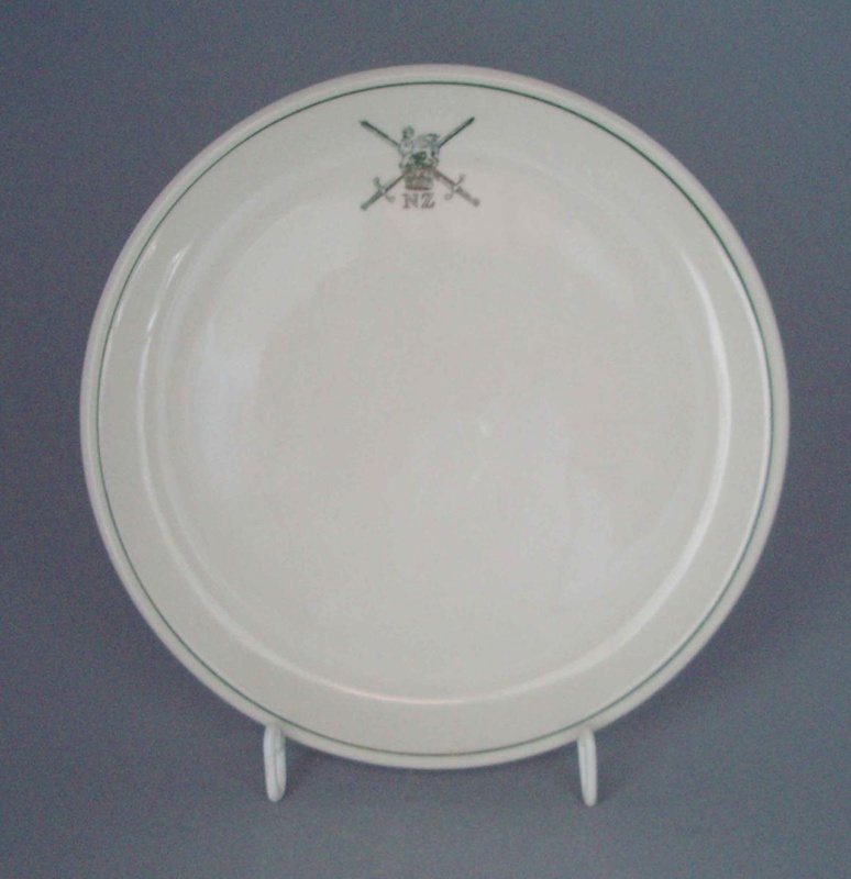 Bread and butter plate - New Zealand Army; Crown Lynn Potteries Limited; 1980; 2008.1.1290