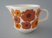 Cream jug - Carnaby pattern; Crown Lynn Potteries Limited; 1967-1975; 2009.1.737