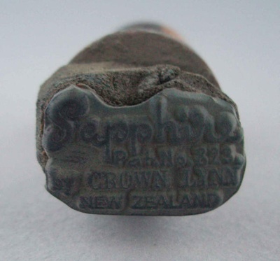 Backstamp - Sapphire; Crown Lynn Potteries Limited; 1965-1975; 2008.1.2092