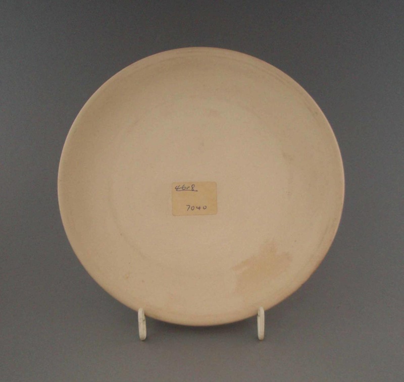 Bread and butter plate - bisque; Crown Lynn Potteries Limited; 1969-1989; 2009.1.1329