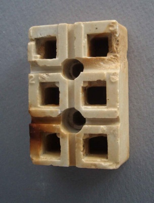 Electrical insulator; Crown Lynn Technical Ceramics Limited; 1940-1980; 2010.1.38