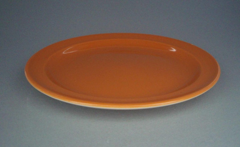 Bread and butter plate - Carousel pattern; Crown Lynn Potteries Limited; 1980-1989; 2008.1.2752