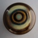 Door handle and rose - Mosque pattern; Crown Lynn Technical Ceramics Limited; 1976-1989; 2008.1.695