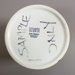 Canister - Africa pattern; Studio Ceramics NZ Ltd; 1998; 2017.1.137