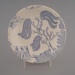 Butter pat - Willow pattern; Crown Lynn Potteries Limited; 1968-1980; 2008.1.1948
