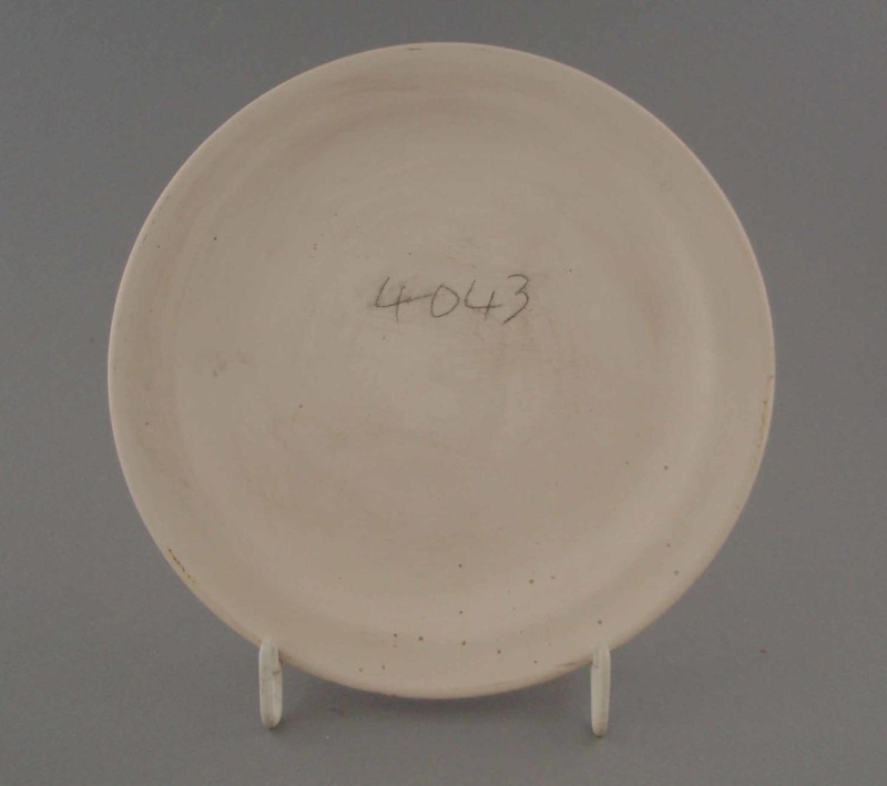 Bread and butter plate - bisque; Crown Lynn Potteries Limited; 1976-1989; 2009.1.281