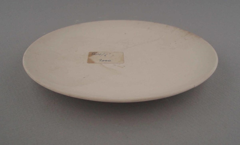 Bread and butter plate - bisque; Crown Lynn Potteries Limited; 1970-1989; 2009.1.1230