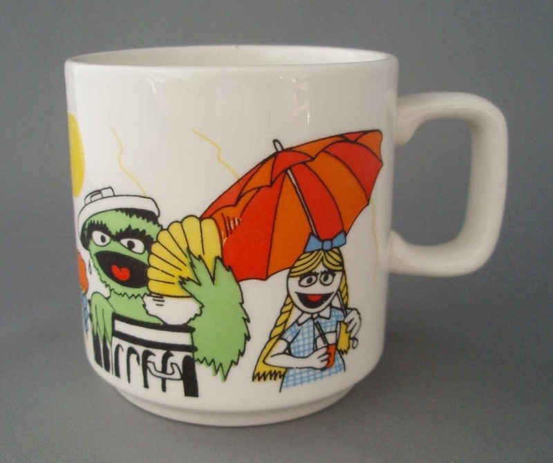 Child's mug - Sesame Street; Crown Lynn Potteries Limited; 1981-1982; 2008.1.465 Child's mug - Sesame Street; Crown Lynn Potteries Limited; 1981-1982; 2008.1.465