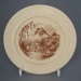 Bread and butter plate - country scene; Crown Lynn Potteries Limited; 1969-1989; 2008.1.1482