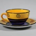 Cup and saucer - Pelorus; Studio Ceramics NZ Ltd; 1995-2017; 2017.1.154