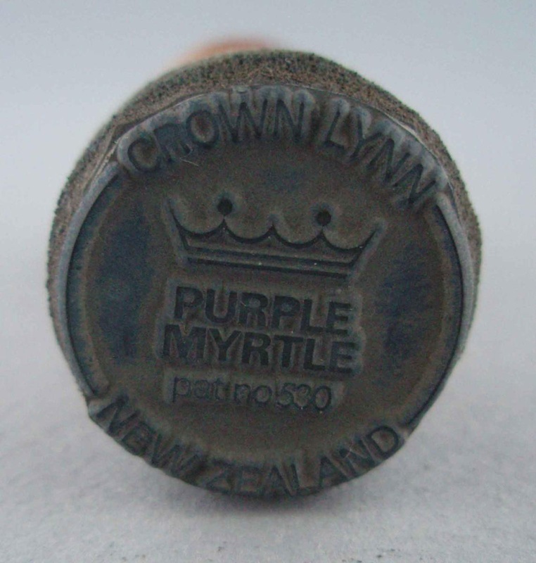 Backstamp - Purple Myrtle; Crown Lynn Potteries Limited; 1965-1975; 2008.1.2107
