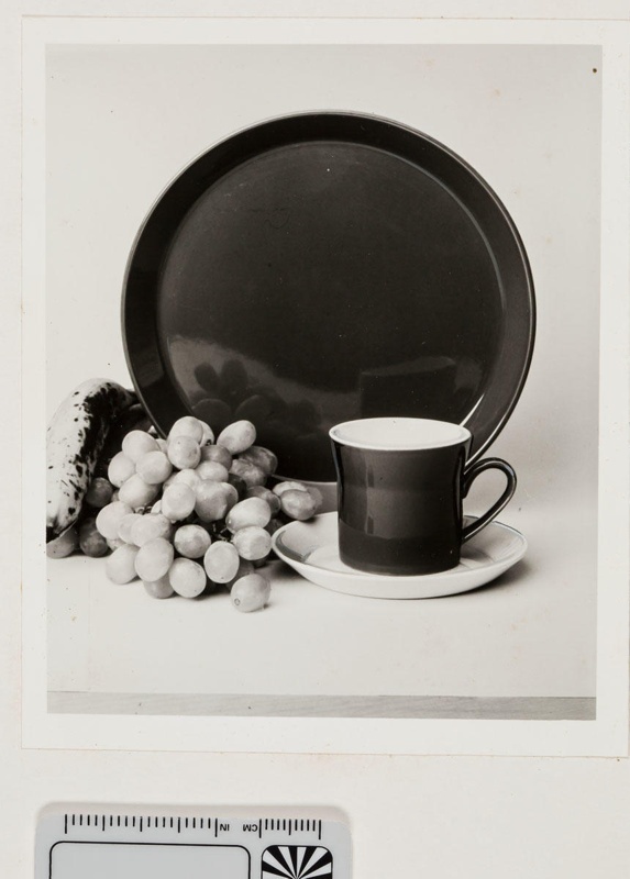 Contact proof - plain cup, saucer and plate; 2008.1.2937