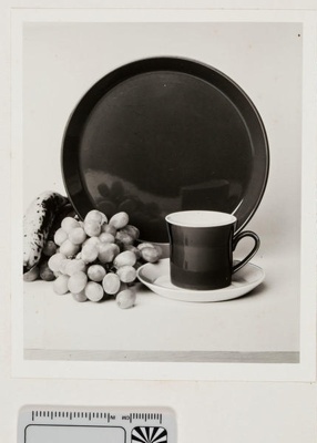 Contact proof - plain cup, saucer and plate; 2008.1.2937
