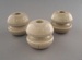 Bobbin insulators; Crown Lynn Technical Ceramics Limited; 1930-1965; 2009.1.1302.1-3