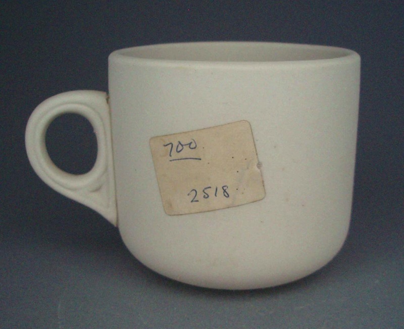 Cup - bisque; Crown Lynn Potteries Limited; 1959-1970; 2008.1.2730