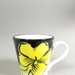 Mug - Pansy pattern; Studio Ceramics NZ Ltd; 2001; 2017.1.80