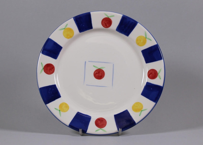 Salad plate - Levene; Studio Ceramics NZ Ltd; 2017.1.227