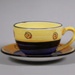 Cup and saucer - Pelorus; Studio Ceramics NZ Ltd; 1995-2017; 2017.1.153
