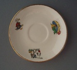 Child's saucer - nursery theme; Crown Lynn Potteries Limited; 1955-1970; 2008.1.1300