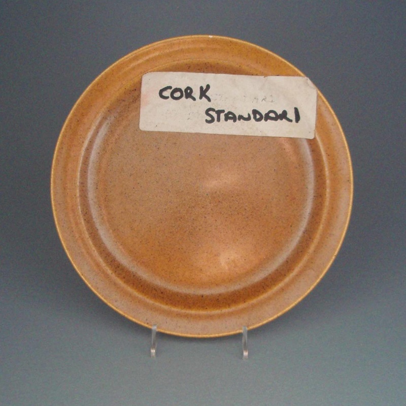 Bread and butter plate - glaze sample; Crown Lynn Potteries Limited; 1978-1985; 2008.1.1775