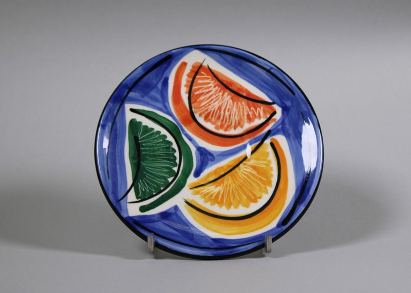 Saucer - Citrus; Studio Ceramics NZ Ltd; 2017.1.182