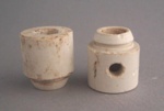 Two electrical insulators; Crown Lynn Technical Ceramics Limited; 1940-1980; 2009.1.1963.1-2