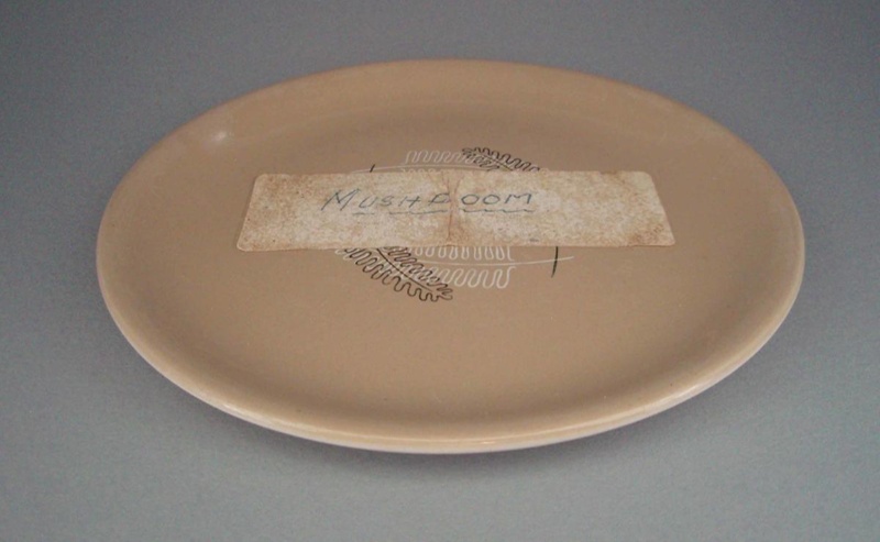 Bread and butter plate - glaze sample; Crown Lynn Potteries Limited; 1970-1975; 2008.1.1773