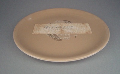 Bread and butter plate - glaze sample; Crown Lynn Potteries Limited; 1970-1975; 2008.1.1773