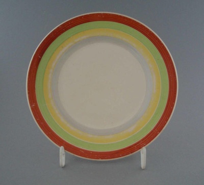 Bread and butter plate - Fiesta Ware; Crown Lynn Potteries Limited; 1955-1965; 2009.1.919