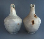 Two vases; Crown Lynn Potteries Limited; 1948-1959; 2009.1.2035.1-2