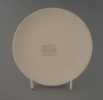 Bread and butter plate - bisque; Crown Lynn Potteries Limited; 1960-1989; 2009.1.1127