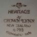 Bread and butter plate - Heritage pattern; Crown Lynn Potteries Limited; 1980-1985; 2008.1.1476
