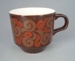 Cup - Time Out pattern; Crown Lynn Potteries Limited; 1967-1971; 2008.1.1132