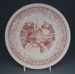 Dinner plate - Cotswold Pink pattern; Crown Lynn Potteries Limited; 1975-1989; 2008.1.1784