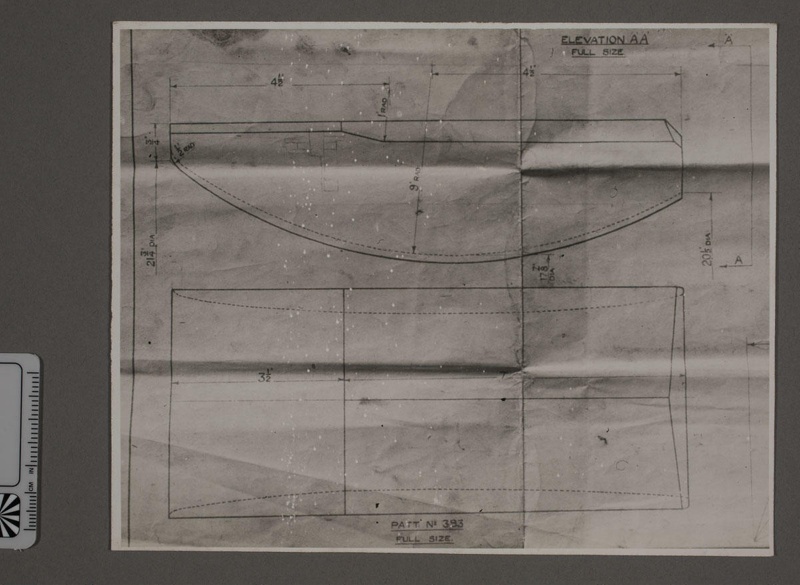 Photograph - Technical Drawing - "Boiler Fire Bricks D.N.B. 4450"; 1942 ...