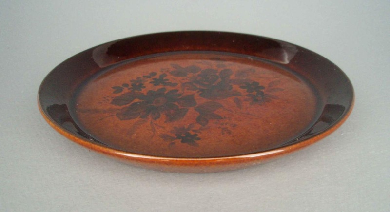 Bread and butter plate - Kashmir Rose pattern; Crown Lynn Potteries Limited; 1980-1985; 2008.1.1318