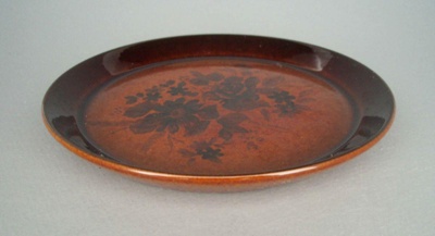 Bread and butter plate - Kashmir Rose pattern; Crown Lynn Potteries Limited; 1980-1985; 2008.1.1318
