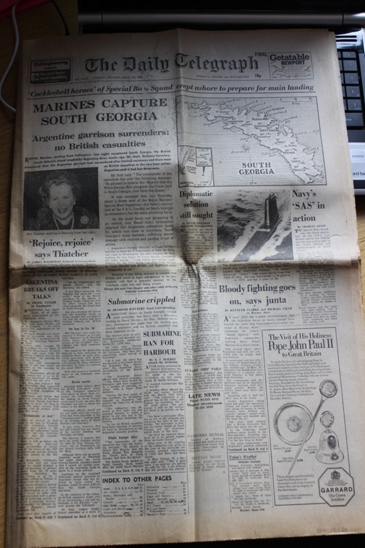 1982 Edition of Daily Telegraph; Daily Telegraph; 26th April 1982; SGHT ...