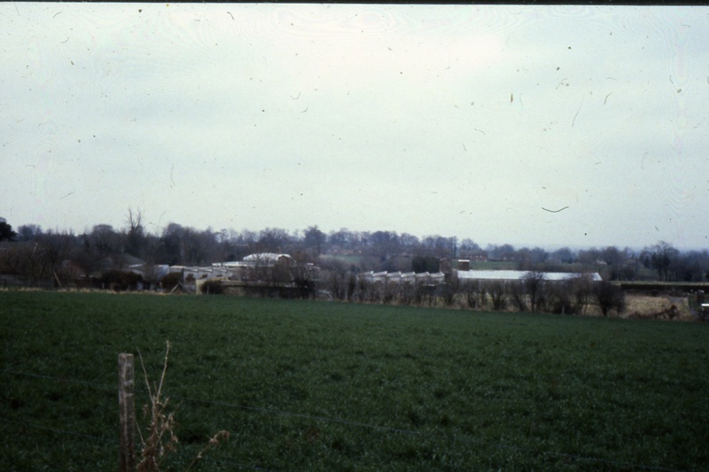 East Hendred Chicken Farm viewed from the Lymnch looking North; EHHTM